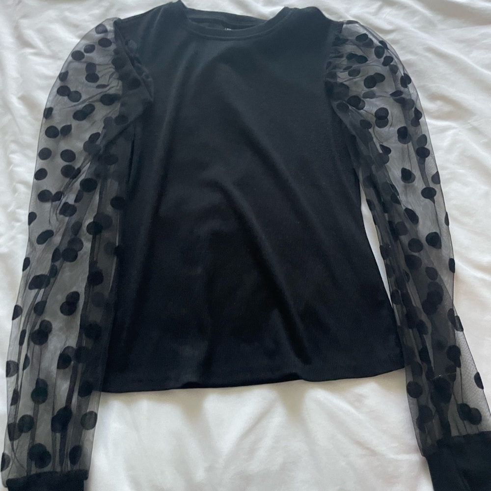 Transparent Sleeve Blouse